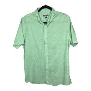 CLUB ROOM Men's Texture Check Stretch Cotton Shirt | L